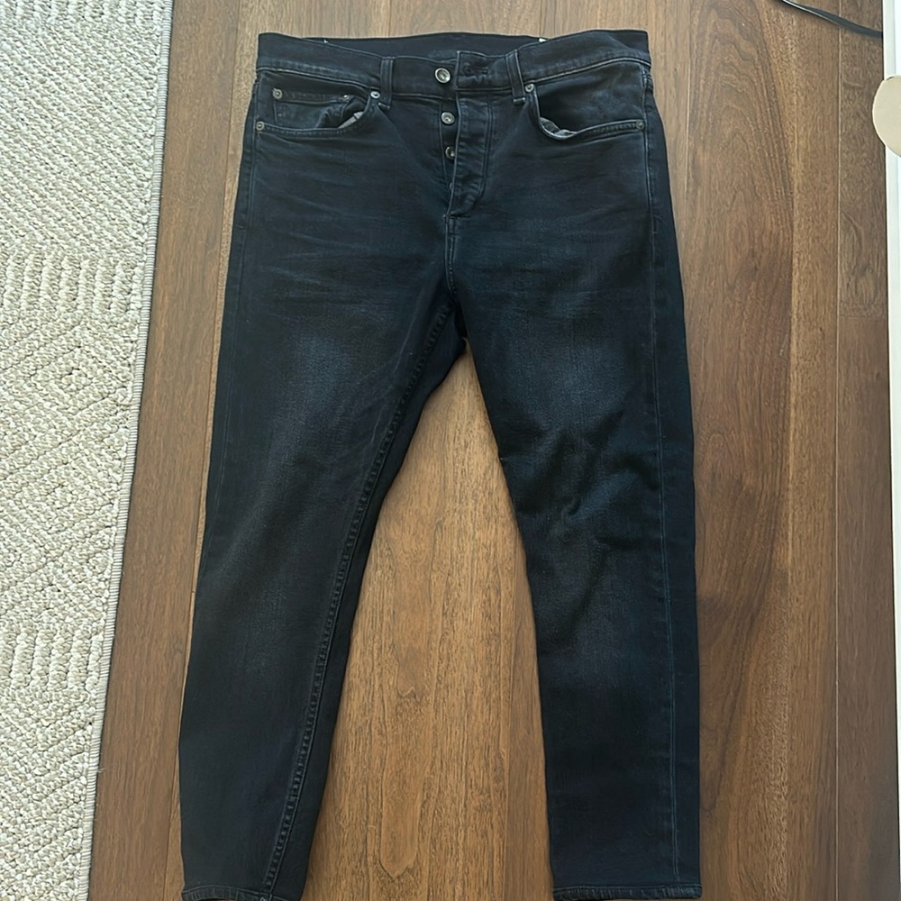 Rag and Bone black-wash skinny jeans